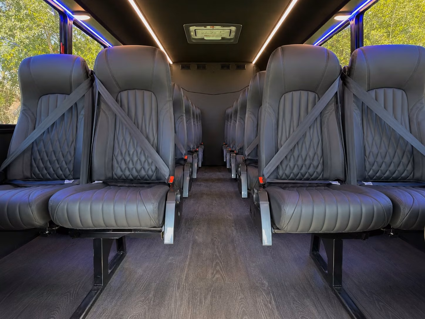 15 passenger minibus inside