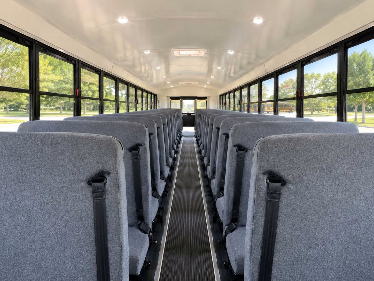 school bus inside